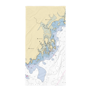 Cape Porpoise Town Wharf (Old Orchard Beach, ME) NOAA Chart Towel