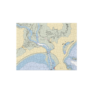 Pine Point Fisherman's Co-Op (Ocean Park, ME) NOAA Chart Jigsaw Puzzle