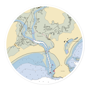 Pine Point Fisherman's Co-Op (Ocean Park, ME) NOAA Chart Sticker