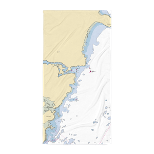 Agamenticus Yacht Club (York Harbor, ME) NOAA Chart Towel