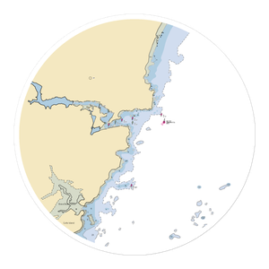 Agamenticus Yacht Club (York Harbor, ME) NOAA Chart Sticker