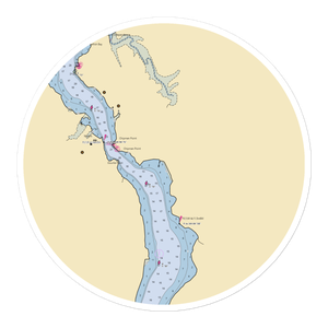 Plunder Bay Marina (Putnam Station, NY) NOAA Chart Sticker