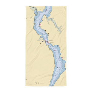 Chipman Point Marina (Putnam Station, NY) NOAA Chart Towel