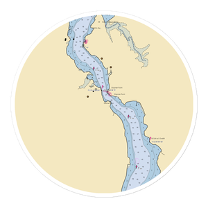 Chipman Point Marina (Putnam Station, NY) NOAA Chart Sticker