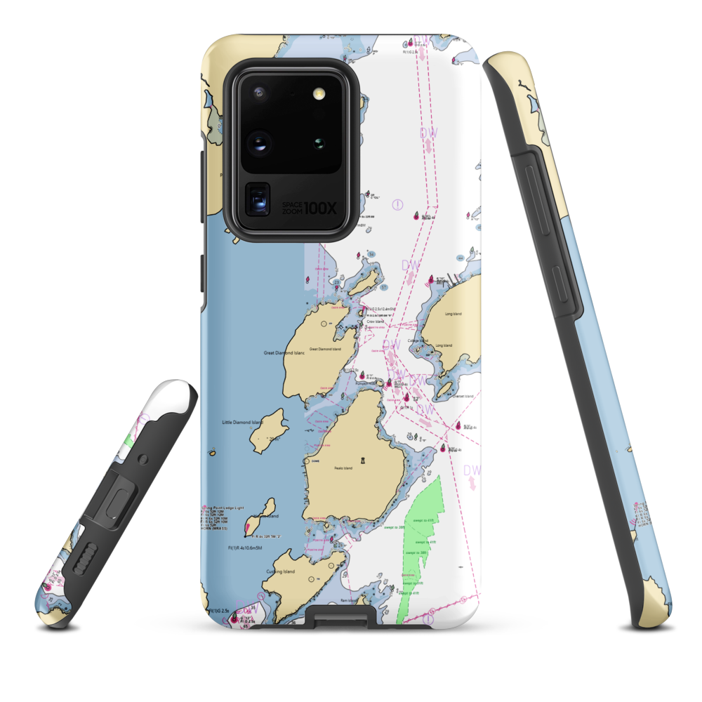 Maine Yacht Center (Portland, ME) NOAA Chart Samsung Phone Case Samsung Galaxy S20 Ultra model shown
