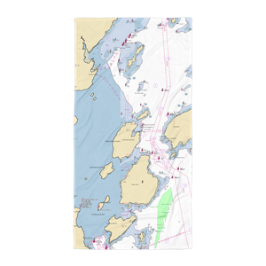 Maine Yacht Center (Portland, ME) NOAA Chart Towel