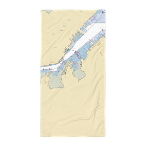 Thomas Knight Park & Knightville Landing (Portland, ME) NOAA Chart Towel