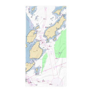 Fore Points Marina (Portland, ME) NOAA Chart Towel