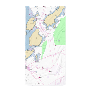 Centerboard Yacht Club (Portland, ME) NOAA Chart Towel