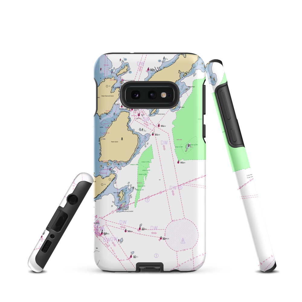 Spring Point Marina (Portland, ME) NOAA Chart Samsung Phone Case Samsung Galaxy S10e model shown