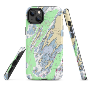 Finestkind Boatyard (Bailey Island, ME) NOAA Chart  Tough iPhone Case