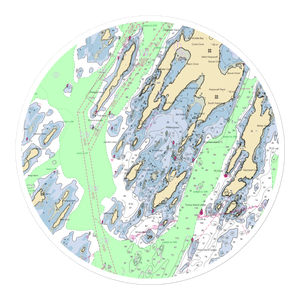 Dolphin Marina & Restaurant (Bailey Island, ME) NOAA Chart Sticker