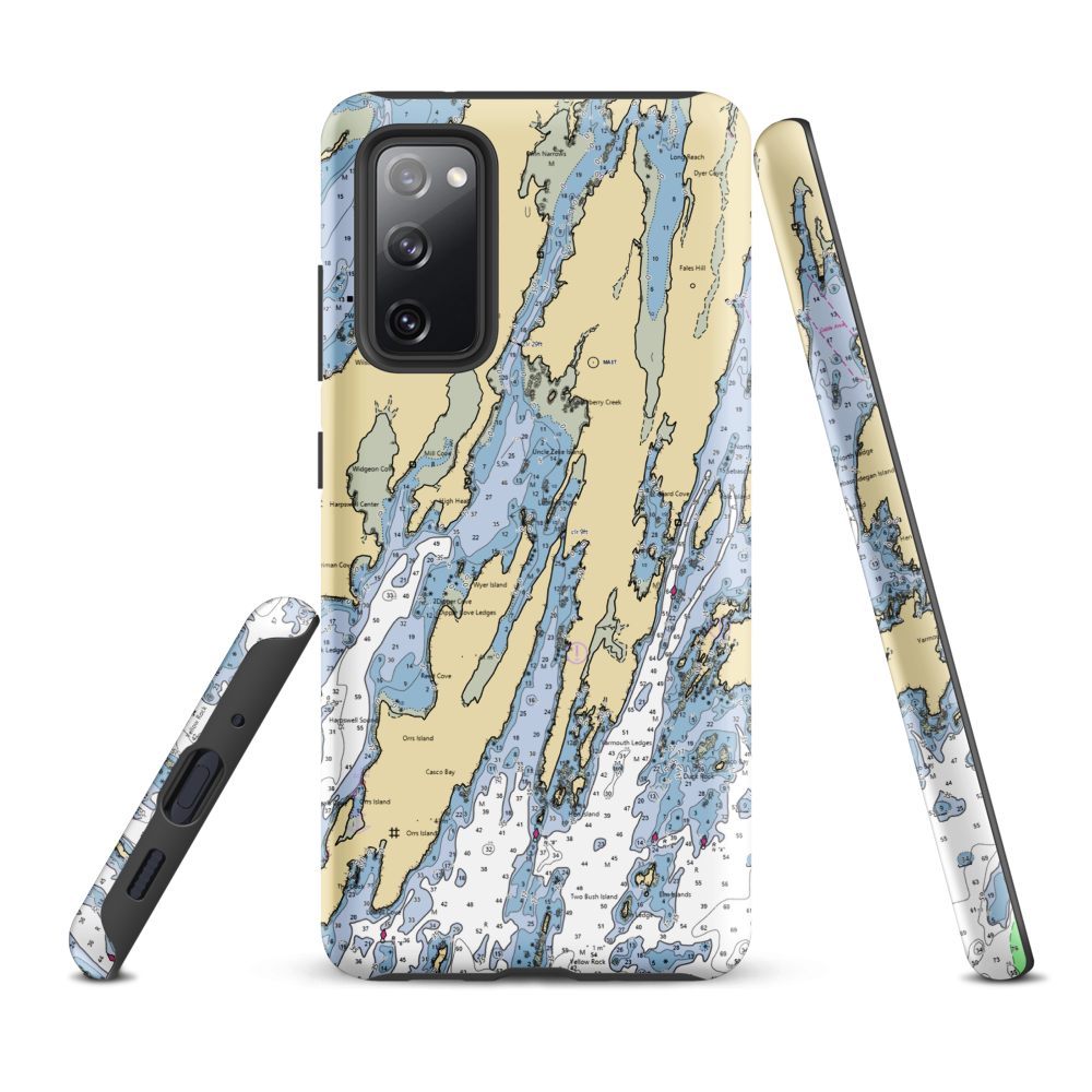 High Head Yacht Club (Orrs Island, ME) NOAA Chart Samsung Phone Case Samsung Galaxy S20 FE model shown