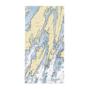 High Head Yacht Club (Orrs Island, ME) NOAA Chart Towel