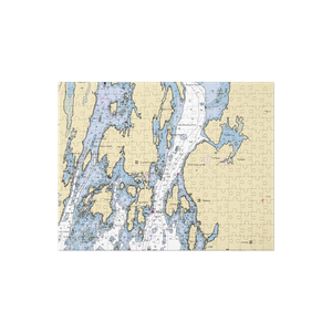 Holbrooks Store (Sebasco Estates, ME) NOAA Chart Jigsaw Puzzle