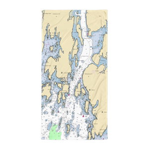 Holbrooks Store (Sebasco Estates, ME) NOAA Chart Towel