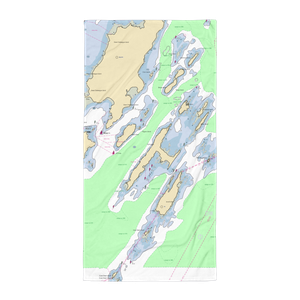 Cliff Island Store & Cafe (Chebeague Island, ME) NOAA Chart Towel