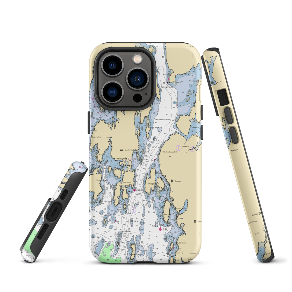 Watson's General Store (Sebasco Estates, ME) NOAA Chart  Tough iPhone Case iPhone 13 Pro model shown