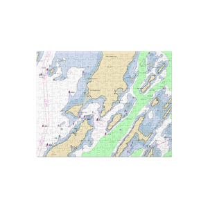 Chebeague Island Ferry Dock (Chebeague Island, ME) NOAA Chart Jigsaw Puzzle