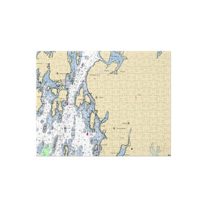 Anna's Water's Edge Restaurant (Sebasco Estates, ME) NOAA Chart Jigsaw Puzzle