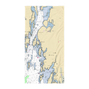 Sebasco Town Landing (Sebasco Estates, ME) NOAA Chart Towel