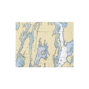 Safe Harbor Great Island (Sebasco Estates, ME) NOAA Chart Jigsaw Puzzle