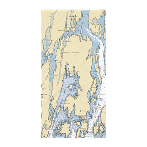 Safe Harbor Great Island (Sebasco Estates, ME) NOAA Chart Towel