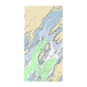 Harraseeket Yacht Club (South Freeport, ME) NOAA Chart Towel