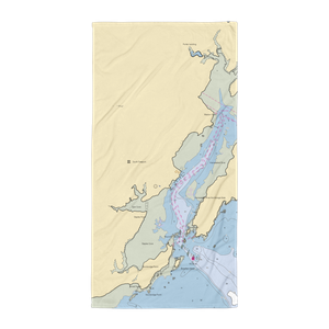 Rings Marine Service (South Freeport, ME) NOAA Chart Towel