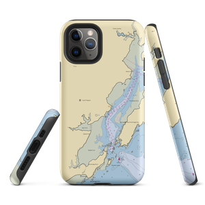 Strouts Point Wharf Company (South Freeport, ME) NOAA Chart  Tough iPhone Case