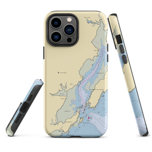 Strouts Point Wharf Company (South Freeport, ME) NOAA Chart  Tough iPhone Case