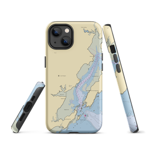 Strouts Point Wharf Company (South Freeport, ME) NOAA Chart  Tough iPhone Case