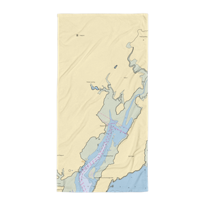 Falls Point Marine (Freeport, ME) NOAA Chart Towel