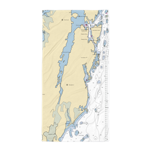 The Grey Havens Inn (Georgetown, ME) NOAA Chart Towel