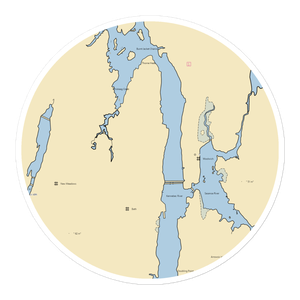 Bath Town Dock (Bath, ME) NOAA Chart Sticker