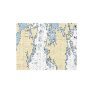 Hodgdon Yacht Services - Southport Boatyard (West Boothbay Harbor, ME) NOAA Chart Jigsaw Puzzle