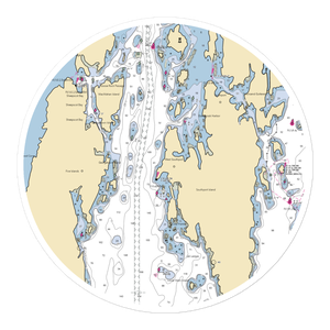 Hodgdon Yacht Services - Southport Boatyard (West Boothbay Harbor, ME) NOAA Chart Sticker