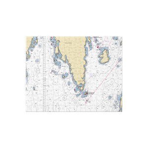 Newagen Seaside Inn (West Boothbay Harbor, ME) NOAA Chart Jigsaw Puzzle