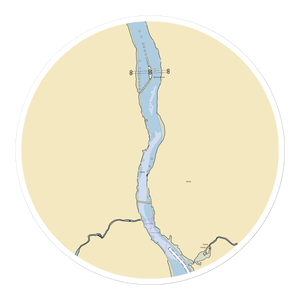 Foggy Bottom Campground and Marina (Hallowell, ME) NOAA Chart Sticker