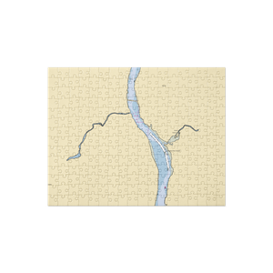 Gardiner Waterfront Park Landing (Hallowell, ME) NOAA Chart Jigsaw Puzzle