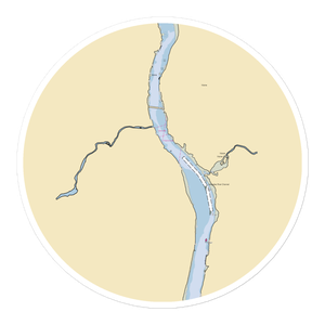 Gardiner Waterfront Park Landing (Hallowell, ME) NOAA Chart Sticker