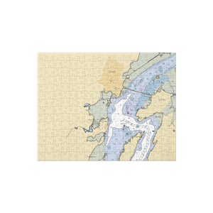 Wiscasset Town Dock (Wiscasset, ME) NOAA Chart Jigsaw Puzzle