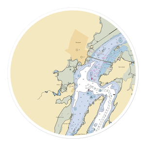 Wiscasset Public Landings (Wiscasset, ME) NOAA Chart Sticker