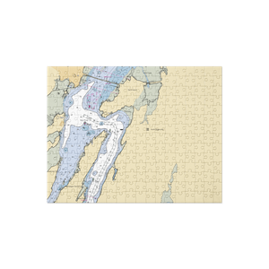 The Eddy Marina (Wiscasset, ME) NOAA Chart Jigsaw Puzzle