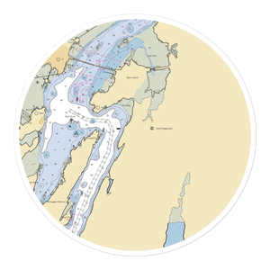 The Eddy Marina (Wiscasset, ME) NOAA Chart Sticker