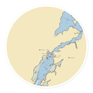 Schooner Landing Marina (Bayville, ME) NOAA Chart Sticker