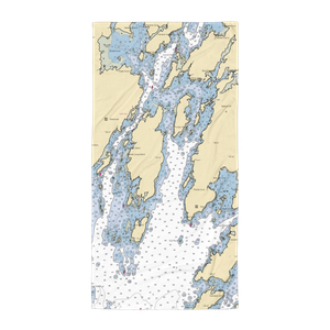 Broad Cove Marine Services (Damariscotta, ME) NOAA Chart Towel