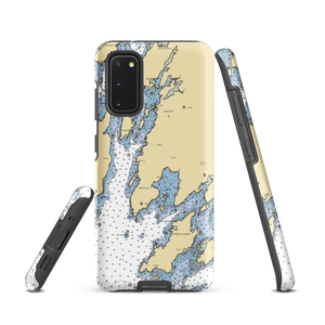 Keene Narrows Lobster (Damariscotta, ME) NOAA Chart Samsung Phone Case