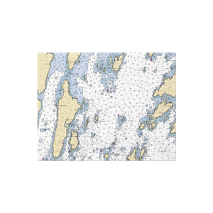 Muscongus Bay Lobster Company (Round Pond, ME) NOAA Chart Jigsaw Puzzle