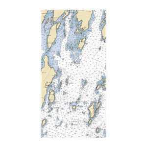 Muscongus Bay Lobster Company (Round Pond, ME) NOAA Chart Towel